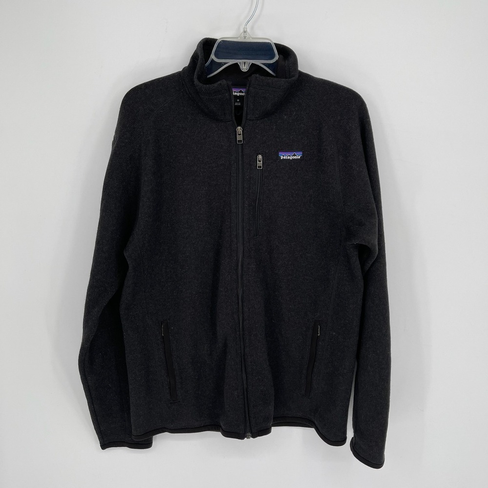 Patagonia Men's Black Better Sweater Full Zip Fleece Jacket Size M‎